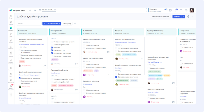 Канбан-доска для проектов