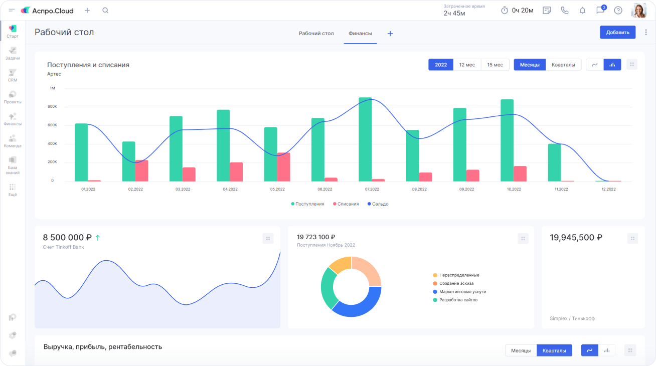 CRM-система для продаж Аспро.Cloud